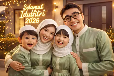 Prompt AI untuk Kartu Lebaran 2026, Ucapan Idulfitri Lebih Personal